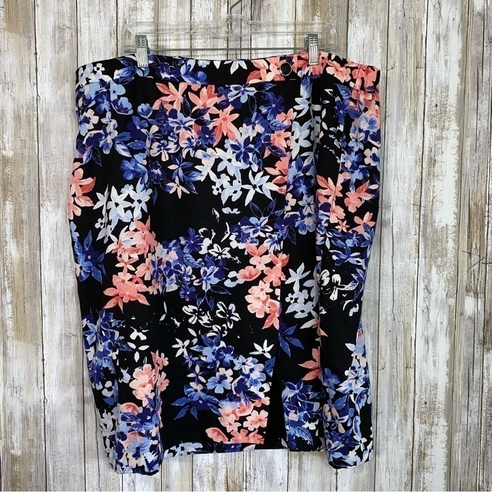 Talbots Floral Pencil Skirt
